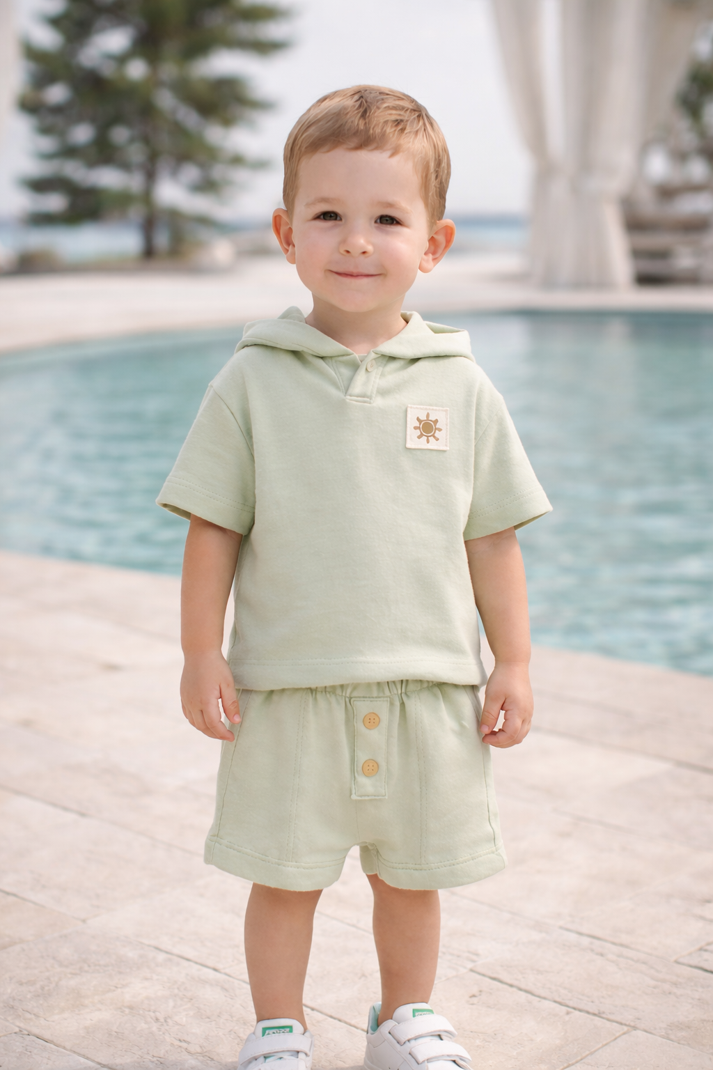 Hooded T-Shirt and Shorts Set