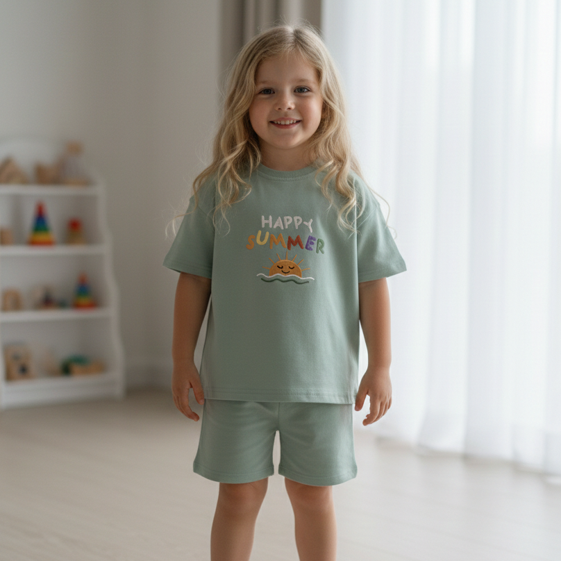 Sage short & tshirt