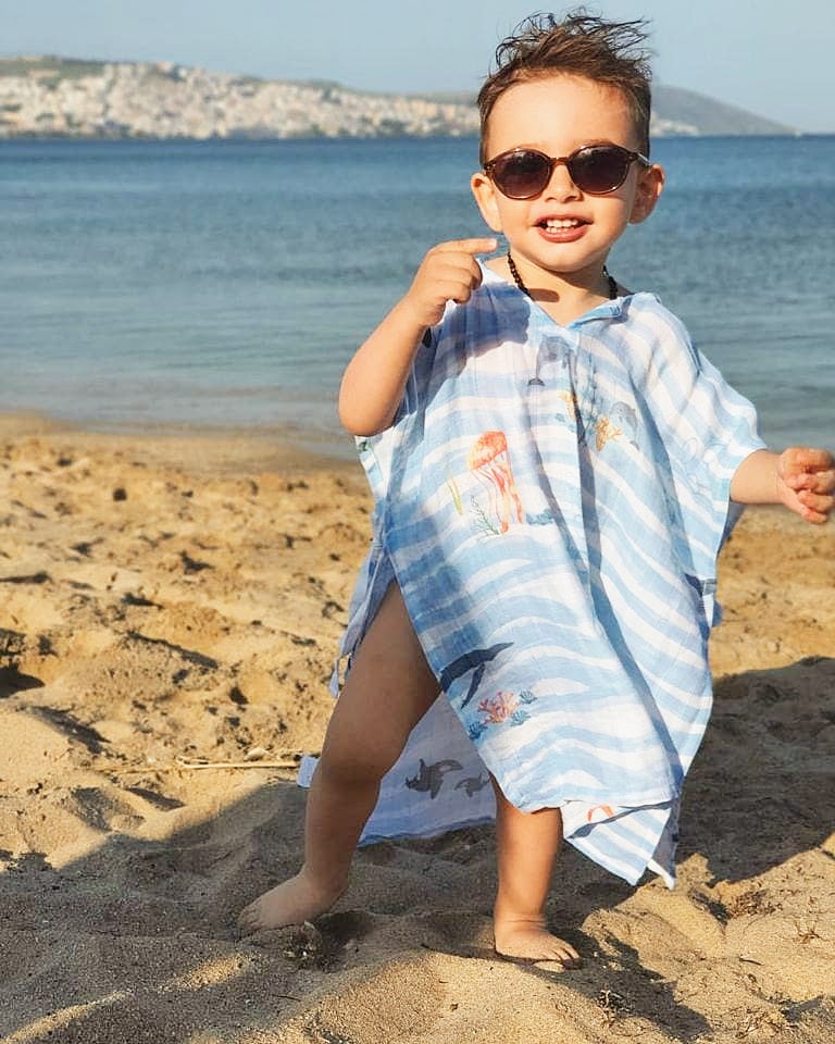 Ocean Beach Hooded Poncho