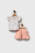 Floral ruffled Set